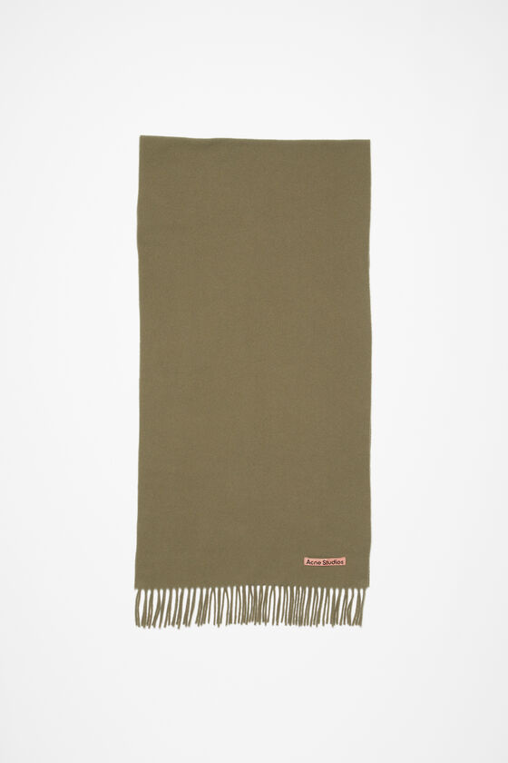 (image for) Long-Lasting Fringe wool scarf - Narrow